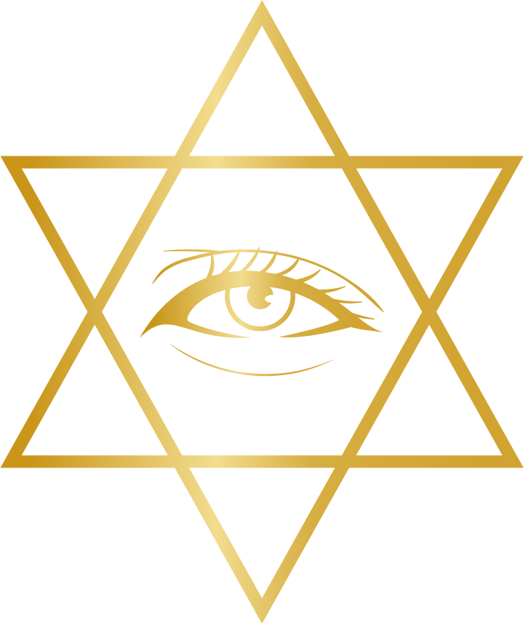 Ojo dentro de estrella dorada