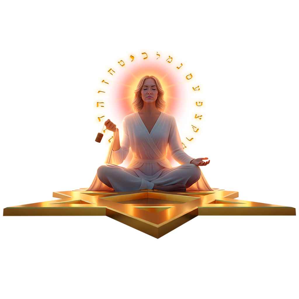 Meditación y luz dorada